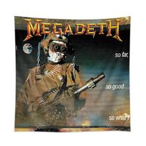 Tapeçaria Flag Megadeth So Fars So Goods Anime 90x90cm