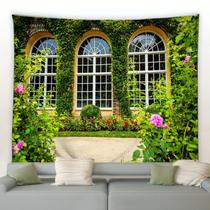 Tapeçaria Floral Spring Fence Landscape Wall 150x100cm Tapeçaria Floral Spring Fence Landscape Wall 150x100cm
