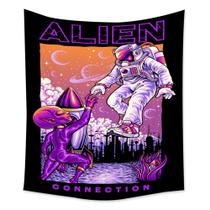 Tapeçaria fluorescente Alien Wall 150x150cm de fibra de microtecido Tapeçaria fluorescente Alien Wall 150x150cm de fibra de microtecido