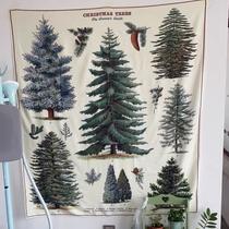 Tapeçaria Forest Pine Cypress Tree Wall 150x100cm Microfabric