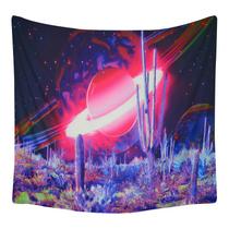 Tapeçaria Galaxy Space Wall 150x150cm em fibra de microtecido