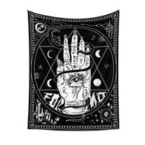 Tapeçaria God of Eyes on Hand Wall, 150x130cm, microtecido