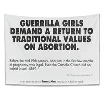 Tapeçaria Guerrilla Girls Obra de Arte Política Aborto 100x150cm Tapeçaria Guerrilla Girls Obra de Arte Política Aborto 100x150cm