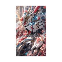 Tapeçaria Gundam Robot com flores 100x150cm poliéster Tapeçaria Gundam Robot com flores 100x150cm poliéster