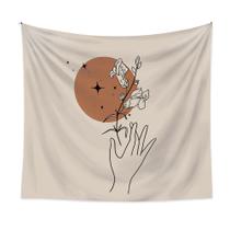 Tapeçaria Hand Flower Sun Wall Room Aesthetic 150x130cm Tapeçaria Hand Flower Sun Wall Room Aesthetic 150x130cm