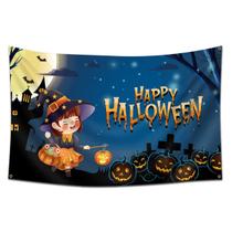 Tapeçaria Happys Halloweens Flag Art 90x150cm Terylene