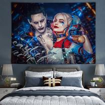 Tapeçaria Harleys Quinns Anime Mangá Design 75x100cm Poliéster Tapeçaria Harleys Quinns Anime Mangá Design 75x100cm Poliéster