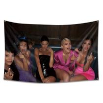Tapeçaria Kardashians Family Flag Art 90x150cm 100% poliéster Tapeçaria Kardashians Family Flag Art 90x150cm 100% poliéster