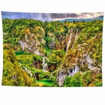 Tapeçaria Landscape Stream Waterfall Wall 150x130cm, microtecido