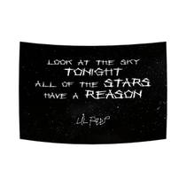 Tapeçaria Lil Peep Starry Sky Com Gradiente, Decoração De Parede Moderna E Artística Para Sala De