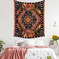 Tapeçaria, mandala, padrão geométrico, microtecido 150x130cm Tapeçaria, mandala, padrão geométrico, microtecido 150x130cm