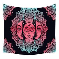 Tapeçaria Mandala Sun God Wall Room 150x150cm, microtecido Tapeçaria Mandala Sun God Wall Room 150x150cm, microtecido