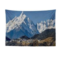 Tapeçaria Meili Snow Mountain Wall 100x75cm de fibra de microtecido