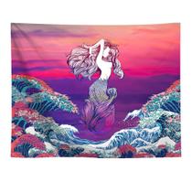 Tapeçaria Mermaids Wall Microfabric 150x150cm Decoração de quarto Tapeçaria Mermaids Wall Microfabric 150x150cm Decoração de quarto