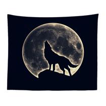 Tapeçaria Moon Night Space Wall 150x130cm de fibra de microtecido