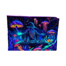 Tapeçaria Neon Psicodélica De Bruxa Para Festa Ao Ar Livre, Espaço De Meditação, Decoração Artística