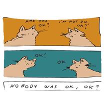 Tapeçaria Nobody Was Ok Dog Microfabric 150x130cm