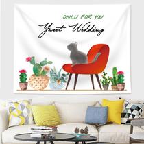 Tapeçaria Only For You Tweet Wedding Wall 150x130cm, microtecido Tapeçaria Only For You Tweet Wedding Wall 150x130cm, microtecido