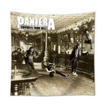 Tapeçaria Panteras Hells Flag Art Anime 90x90cm Poliéster