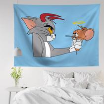 Tapeçaria para decoração de parede Art Tom and Jerry 130x150cm Tapeçaria para decoração de parede Art Tom and Jerry 130x150cm
