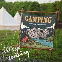 Tapeçaria para pendurar na parede, acampamento, aventura ao ar livre, 130x150cm