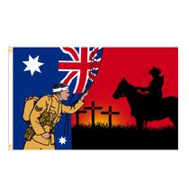 Tapeçaria para pendurar na parede Australian Soldier 100x150cm poliéster