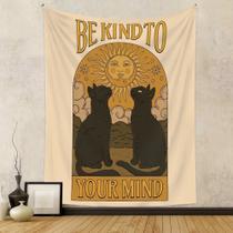 Tapeçaria para pendurar na parede Be Kind to Your Mind 100x150cm Tapeçaria para pendurar na parede Be Kind to Your Mind 100x150cm