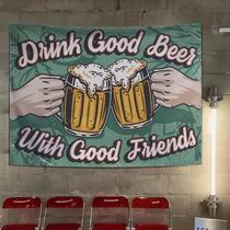 Tapeçaria para pendurar na parede Beba boa cerveja com bons amigos