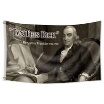 Tapeçaria para pendurar na parede Benjamin Franklin Tax This Dick