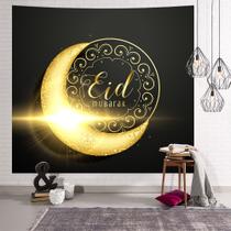 Tapeçaria para pendurar na parede, decoração de Eid Mubarak 100x150cm