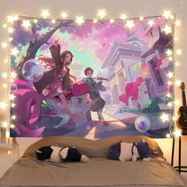Tapeçaria para pendurar na parede Demon Slayer Tanjiro Kamado 100x150cm Tapeçaria para pendurar na parede Demon Slayer Tanjiro Kamado 100x150cm
