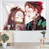 Tapeçaria para pendurar na parede Demons Slayers Kamados Tanjirou 130x150cm Tapeçaria para pendurar na parede Demons Slayers Kamados Tanjirou 130x150cm