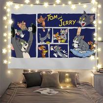 Tapeçaria para pendurar na parede Desenho animado de Tom e Jerry 100x150cm Tapeçaria para pendurar na parede Desenho animado de Tom e Jerry 100x150cm