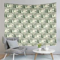 Tapeçaria para pendurar na parede Dollar Bill Benjamin Franklin 150x130cm