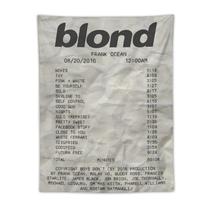 Tapeçaria para pendurar na parede Frank Ocean Blond Tracklist 100x150cm