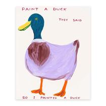 Tapeçaria para pendurar na parede Funny Meme Duck Plush 150 cm x 130 cm