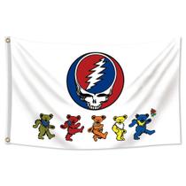 Tapeçaria para pendurar na parede Grateful Dead Dancing Bears 100x150cm Tapeçaria para pendurar na parede Grateful Dead Dancing Bears 100x150cm
