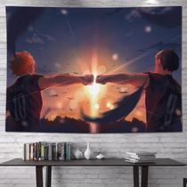 Tapeçaria para pendurar na parede Haikyuu!! Hinata e Kageyama 100 x 150 cm Tapeçaria para pendurar na parede Haikyuu!! Hinata e Kageyama 100 x 150 cm