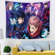 Tapeçaria para pendurar na parede Jujutsu Kaisen Itadori Yujis Anime 150x150cm
