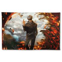 Tapeçaria para pendurar na parede Jujutsus Kaisens Gojos Satorus Anime