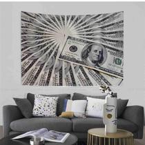Tapeçaria para pendurar na parede Money Dollar Bill 100x150cm poliéster