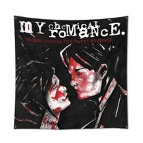 Tapeçaria para pendurar na parede My Chemical Romance Three Cheers 100x150cm Tapeçaria para pendurar na parede My Chemical Romance Three Cheers 100x150cm