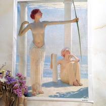 Tapeçaria para pendurar na parede, pintura a óleo clássica, impressionista
