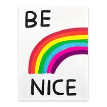 Tapeçaria para pendurar na parede Rainbow Be Nice 150 cm x 130 cm