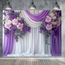 Tapeçaria para pendurar na parede Tapeçarias florais elegantes 150x130cm