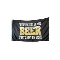 Tapeçaria para pendurar na parede, tetas e cerveja, 150x90cm, microtecido