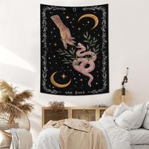 Tapeçaria para pendurar na parede The Fool Tarot Mystical Snake 150x130cm Tapeçaria para pendurar na parede The Fool Tarot Mystical Snake 150x130cm
