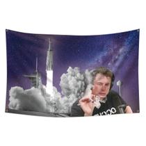 Tapeçaria para tapeçaria Elon Musk Motivational SpaceX Design