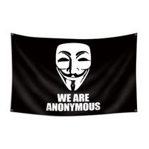 Tapeçaria para tapeçaria WE ARE ANONYMOUS Máscara Guy Fawkes 100x150cm Tapeçaria para tapeçaria WE ARE ANONYMOUS Máscara Guy Fawkes 100x150cm