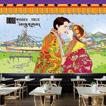 Tapeçaria: parede do palácio de Potala, estilo tibetano, 150x130cm, microtecido Tapeçaria: parede do palácio de Potala, estilo tibetano, 150x130cm, microtecido